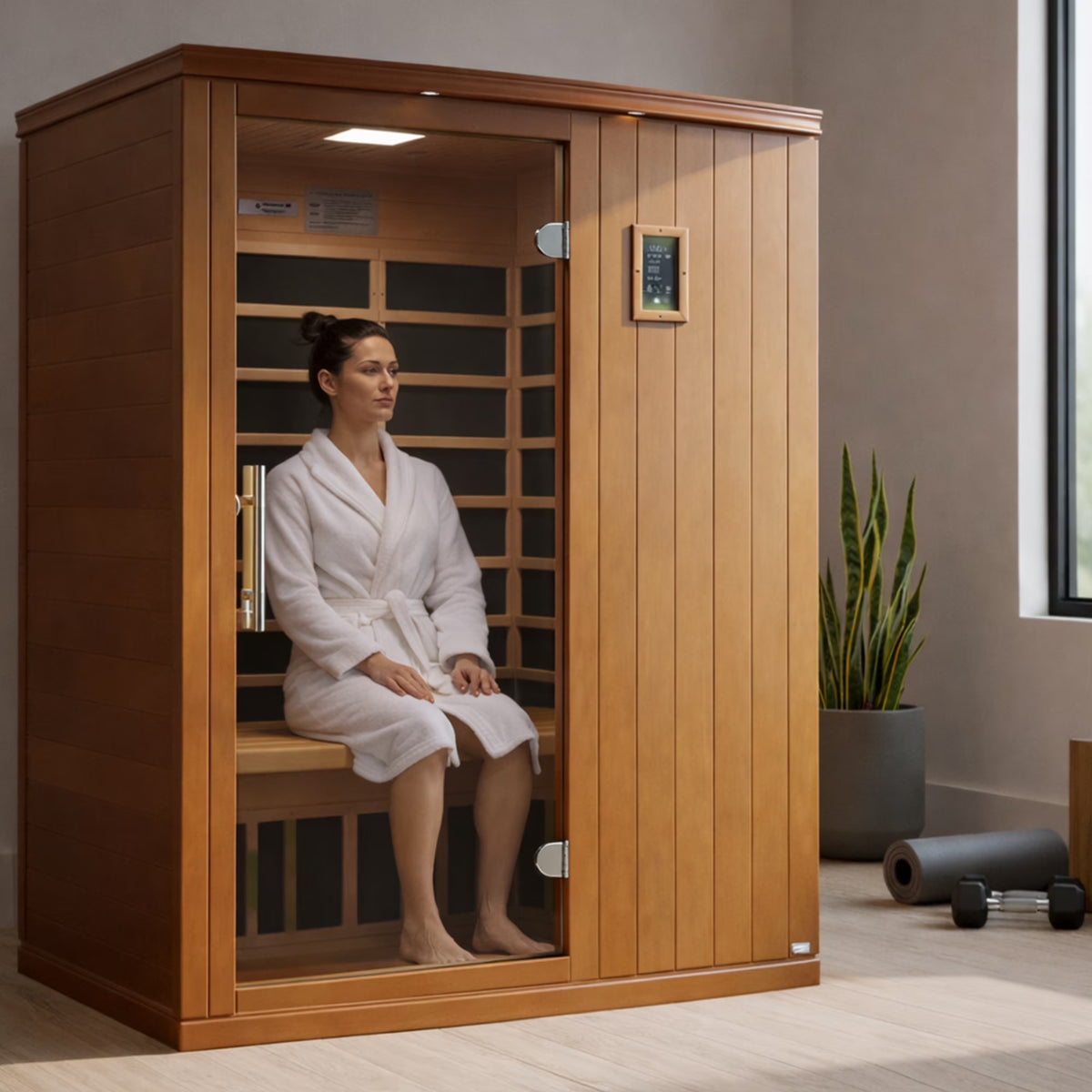Experience Ultimate Relaxation with the Madrid Elite 3-Person Low EMF Infrared Home Sauna! 🌟🧖‍♀️✨