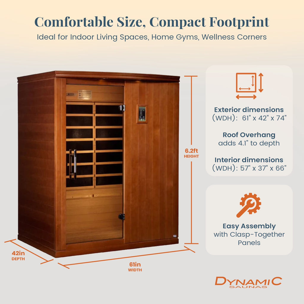 Experience Ultimate Relaxation with the Madrid Elite 3-Person Low EMF Infrared Home Sauna! 🌟🧖‍♀️✨
