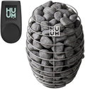 Drop Series Sauna Heater with UKU Control Bundles (Sauna Stones Inlcuded) (6Kw - Local - Black)