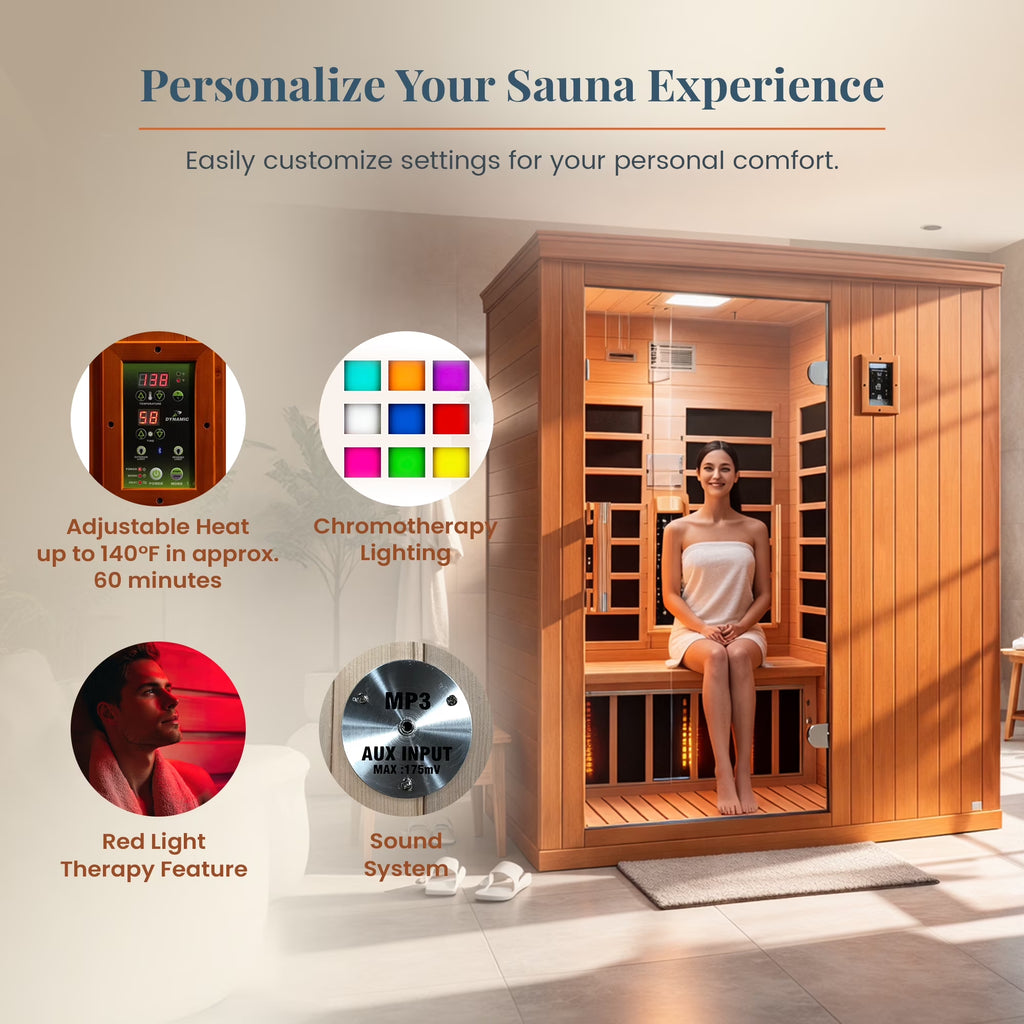 Experience Ultimate Relaxation with the Madrid Elite 3-Person Low EMF Infrared Home Sauna! 🌟🧖‍♀️✨