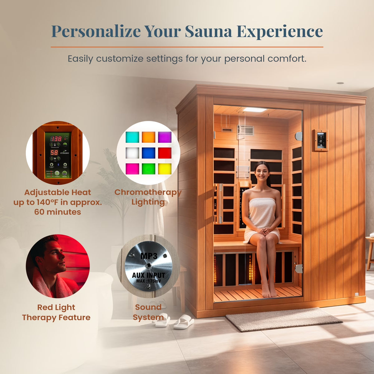 Experience Ultimate Relaxation with the Madrid Elite 3-Person Low EMF Infrared Home Sauna! 🌟🧖‍♀️✨