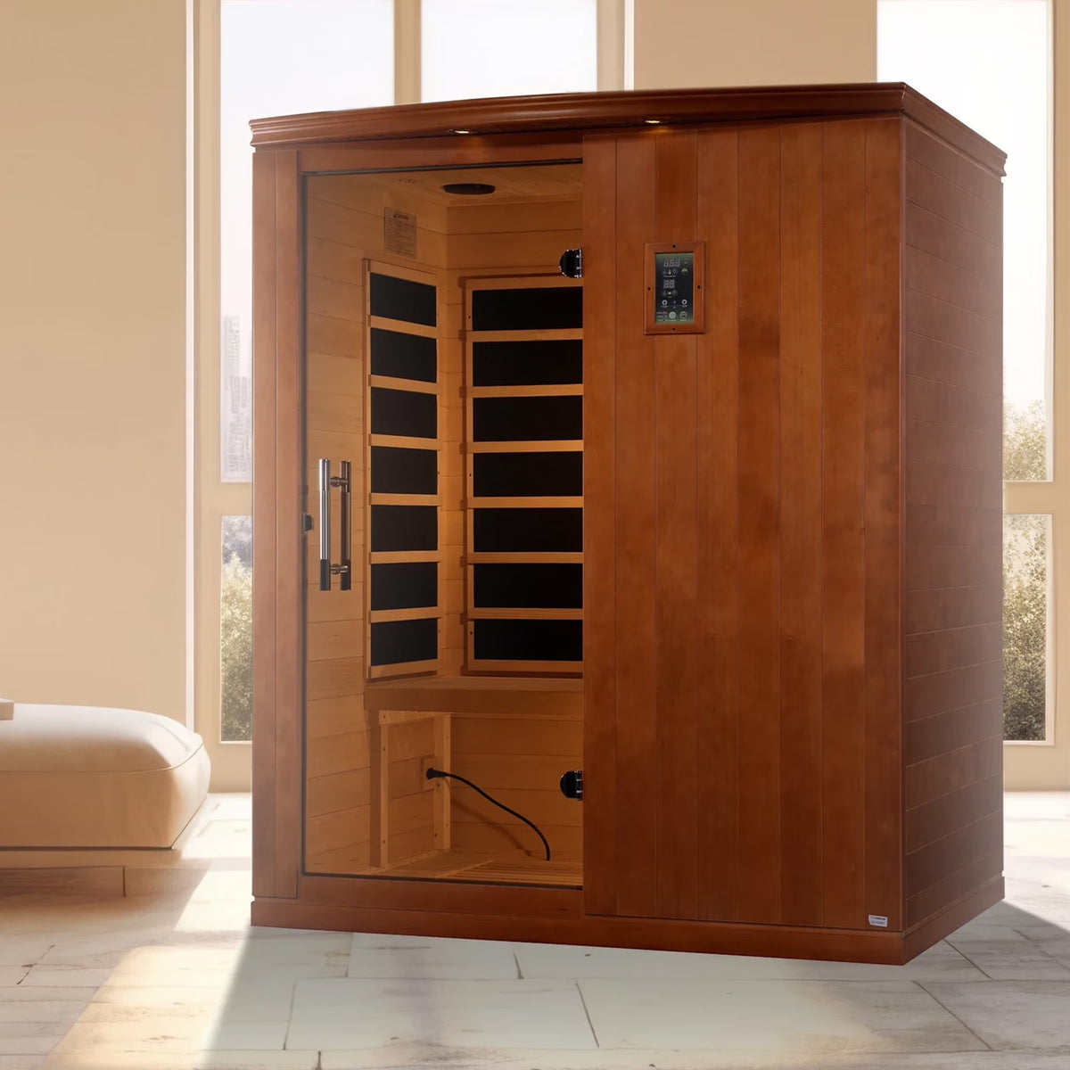 Experience Ultimate Relaxation with the Madrid Elite 3-Person Low EMF Infrared Home Sauna! 🌟🧖‍♀️✨