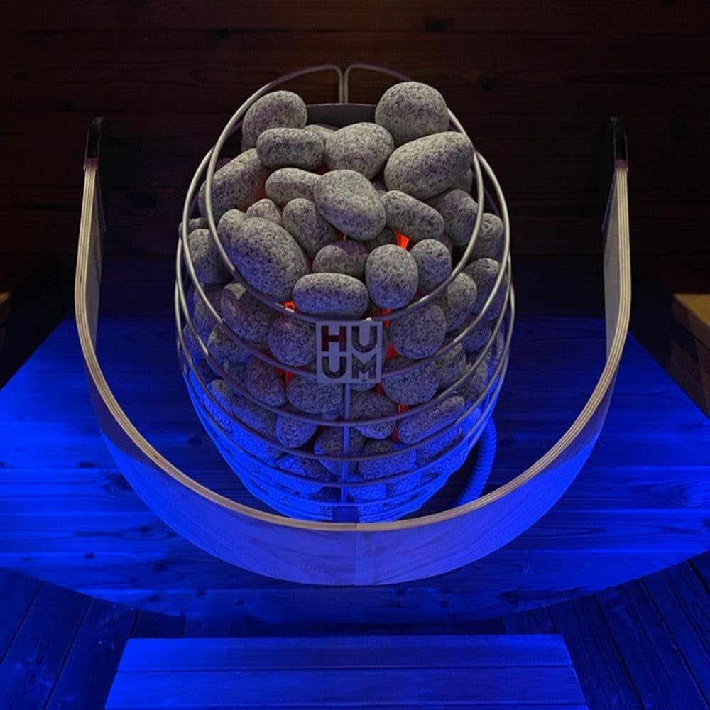 Drop Series Sauna Heater with UKU Control Bundles (Sauna Stones Inlcuded) (6Kw - Local - Black)